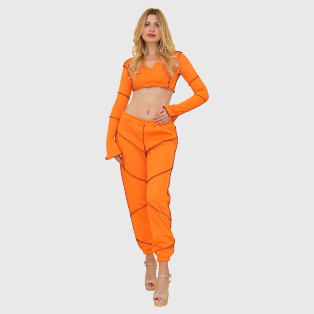 Orange Kokish Jogger Set